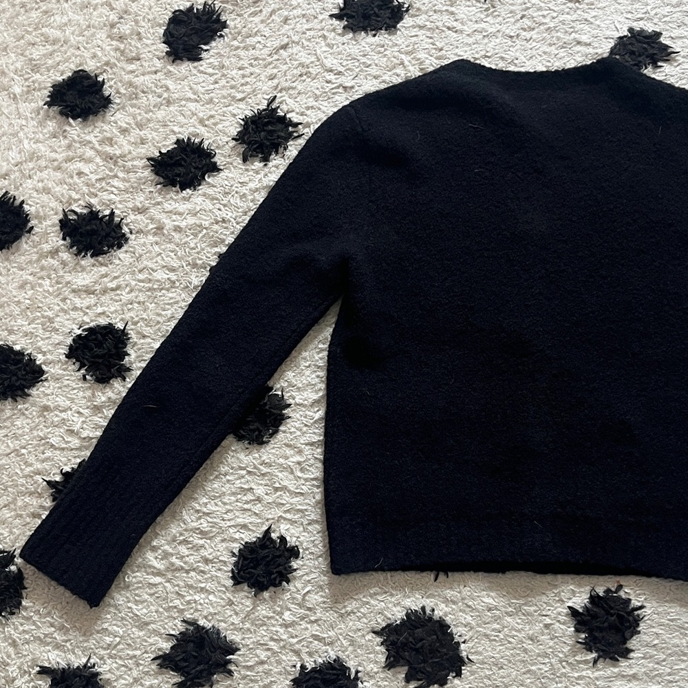 Christian Dior size 34 twinset black wool cashmere blend knit cardigan button up - Picture 12 of 16